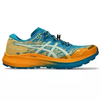 Походные беговые кроссовки Asics Fuji Lite 5, синий/оранжевый