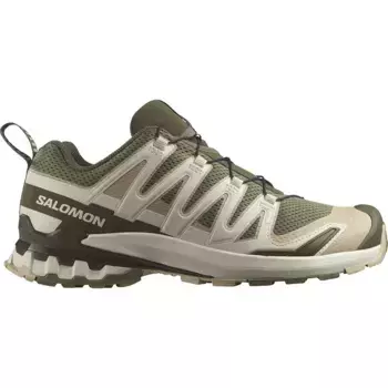 Походные беговые кроссовки Salomon Xa Pro 3D V9, бежевый/зеленый