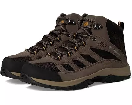 Походные ботинки Columbia Crestwood Mid Waterproof, цвет Cordovan/Squash 1