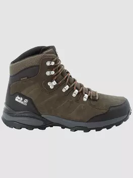 Походные ботинки Jack Wolfskin REFUGIO TEXAPORE MID M, зеленый