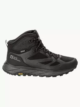 Походные ботинки Jack Wolfskin TERRAVENTURE TEXAPORE MID M, черный
