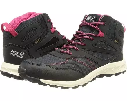 Походные ботинки Jack Wolfskin Woodland Texapore Mid, цвет Night Blue/Pink