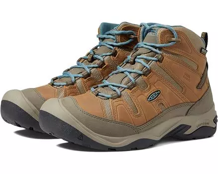 Походные ботинки KEEN Circadia Mid Waterproof, цвет Toasted Coconut/North Atlantic