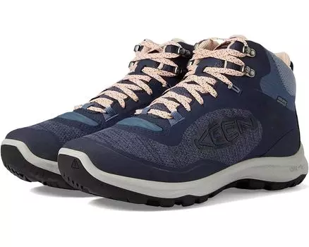 Походные ботинки KEEN Terradora Flex Mid Waterproof, цвет Vintage Indigo/Peachy Keen