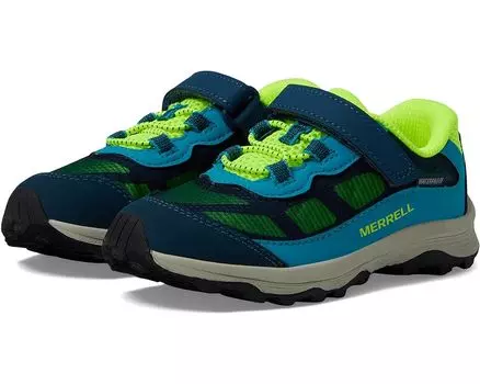 Походные ботинки Merrell Moab Speed Low A/C Waterproof, цвет Navy/High Viz