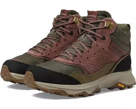 Походные ботинки Merrell Speed Solo Mid WP, цвет Olive/Marron
