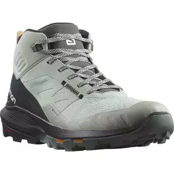 Походные ботинки Outpulse Mid GTX мужские Salomon, цвет Wrought Iron/Black/Vibrant Orange