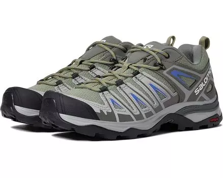 Походные ботинки Salomon X Ultra Pioneer Aero, цвет Oil Green/Castor Gray/Amparo Blue