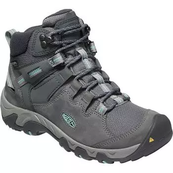 Походные ботинки Steens Mid WP женские KEEN, цвет Steel Grey/Ocean Wave