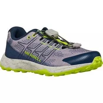 Походные кроссовки Moab Flight Low A/C — детские Merrell, цвет Grey/Navy/Citron