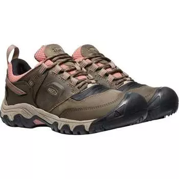 Походные кроссовки Ridge Flex WP женские KEEN, цвет Timberwolf/Brick Dust