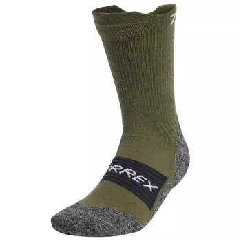 Походные носки Adidas Terrex Terrex Cold.RDY Crew Wool Socks, цвет Olive Strata/Black/White
