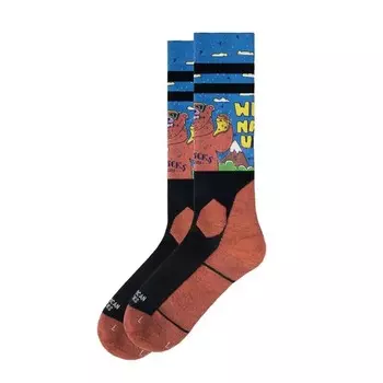 Походные носки American Socks, цвет brown/blue