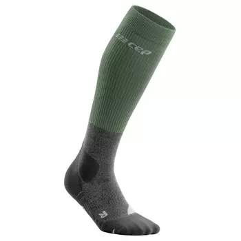 Походные носки Cep Women's Hiking Merino Socks, цвет Green/Grey