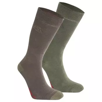 Походные носки Craghoppers Nosilife Travel Twin Pack Socks, цвет Woodland Green/Wild Olive