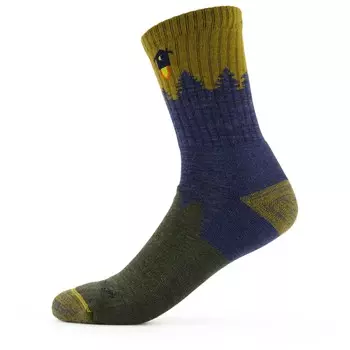 Походные носки Darn Tough Number 2 Micro Crew Midweight with Cushion, цвет Denim