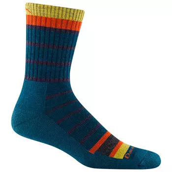 Походные носки Darn Tough Via Ferrata Throwback Micro Crew MW w. Cushion, цвет Dark Teal