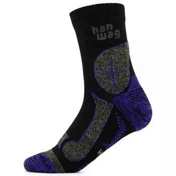 Походные носки Hanwag Hanwag Hike Merino Socke, цвет Black/Royal Blue