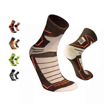 Походные носки из альпаки и мериноса VECTOR Утепленные треккинговые термоноски унисекс. ANDINA OUTDOORS, цвет braun