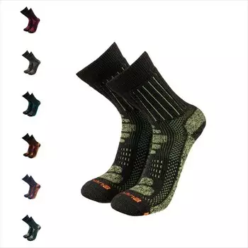 Походные носки из альпаки-мериноса: альпинистские носки GLACIAR с особо прочной набивкой ANDINA OUTDOORS, цвет gelb