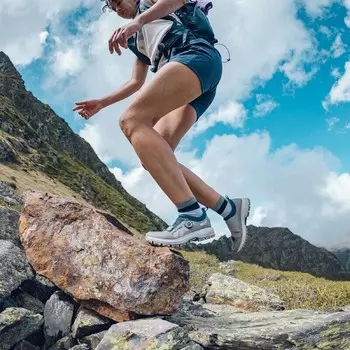 Походные носки Millet, цвет navy blue/red