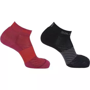 Походные носки Salomon, черный/красный