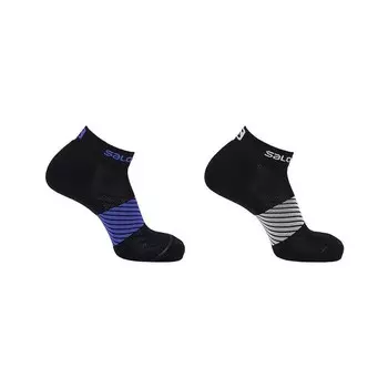 Походные носки Salomon, цвет schwarz/blau/weiss