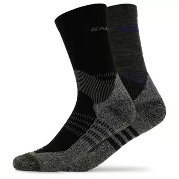 Походные носки Salomon X Ultra Access Crew 2 Pack, цвет Anthracite/Black