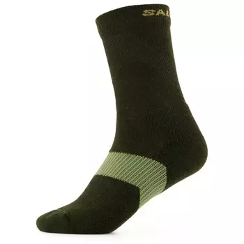Походные носки Salomon X Ultra Crew, цвет Peat/Deep Lichen Green/Kelp