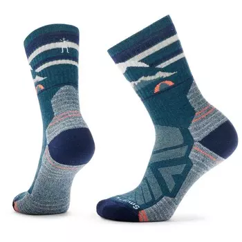 Походные носки Smartwool Women's Hike Light Cushion New Pattern Crew Socks, цвет Twilight Blue