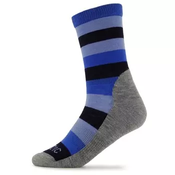 Походные носки Stoic Merino Kid's Trekking Crew Socks, цвет Grey/Blue Admiral