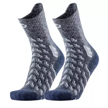 Походные носки Therm-Ic, цвет granit grey/white/blue
