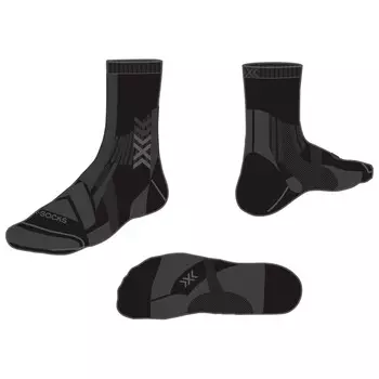 Походные носки X-Socks Hike Expert Silver Crew, цвет Black/Charcoal