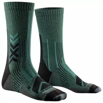 Походные носки X-Socks Hike Perform Merino Crew, цвет Dark Sage/Black