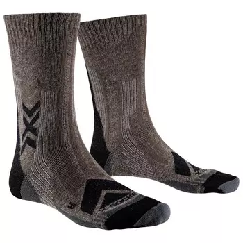 Походные носки X-Socks Hike Perform Merino Crew, цвет Brown/Black