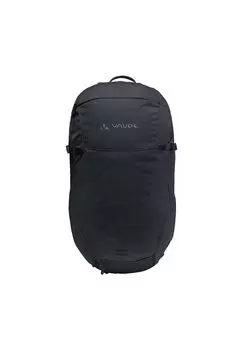 Походный рюкзак Neyland Zip 20 нагрудный ремень, компрессионные ремни, сетчатая спинка, съемный набедренный ремень, встроенный дождевик для женщин и мужчин VAUDE, черный