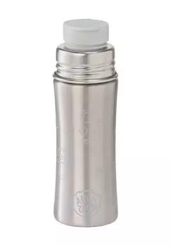 Поилка Коала, нержавеющая сталь, силиконовая крышка Affenzahn, серебристо-серый