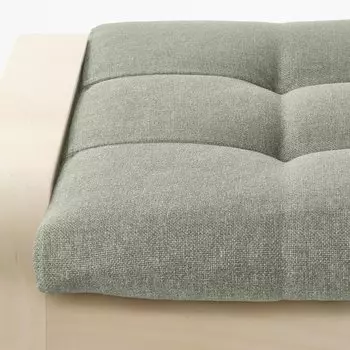 ПОЭНГ Пуф, березовый шпон/Гуннаред светло-зеленый PONG IKEA
