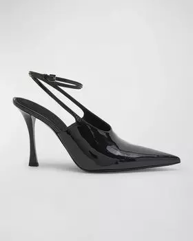 Показать патентные туфли с ремешком на щиколотке Givenchy, цвет Black