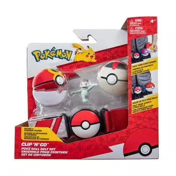 POKEMON Clip n Go Poke Ball Pas Repeat Ball, Timer Ball и Machop Series 10, фигурка