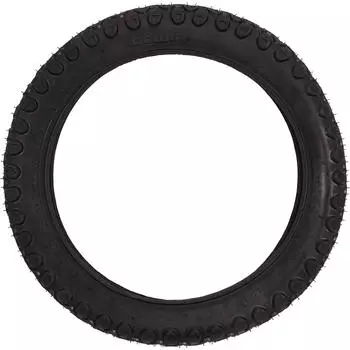 Покрышка детская велосипедная с несъемными спицами 141,75/ETRTO 47-254 черная BTWIN, черный