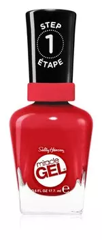 Покрытие ногтей гель-лаком без использования УФ/LED лампы Sally Hansen Miracle Gel™, оттенок 444 Off With Her Red! 14,7 мл