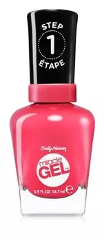 Покрытие ногтей гель-лаком без использования УФ/LED лампы Sally Hansen Miracle Gel™, оттенок 220 Pink Tank 14,7 мл