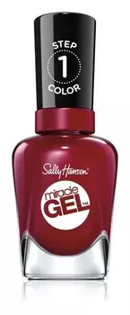 Покрытие ногтей гель-лаком без использования УФ/LED лампы Sally Hansen Miracle Gel™, оттенок 440 Dig Fig 14,7 мл