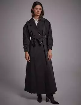 Покрытие с детальной лазерной вышивкой, черное Kayra