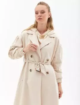 Покрытие с детальной лазерной вышивкой песочно-бежевого цвета Kayra