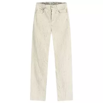 Покрытые денимовые брюки Headon Rick Owens, цвет milk