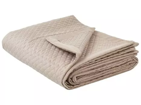 Покрывало Beliani NAPE, 200x1x220 см цвет beige/taupe