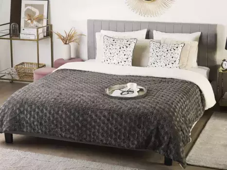 Покрывало Beliani, серый