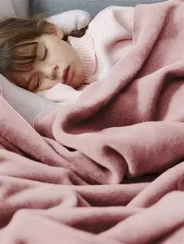 Покрывало Biederlack мягкое одеяло 150 х 200 см чистый хлопок палисандр, розовый
